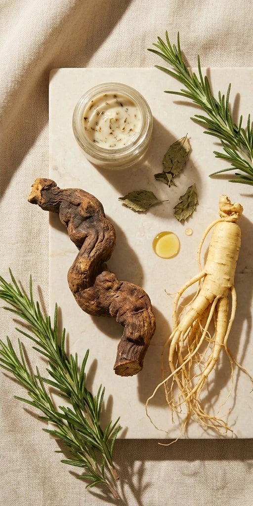 Radici, erbe e botaniche usate nella formulazione